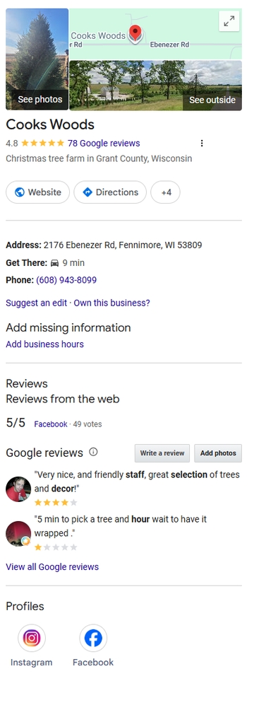 Cooks Woods Google Business Profile image